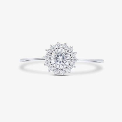 CZ Blooming Flower Silver Ring - Tweov Jewels