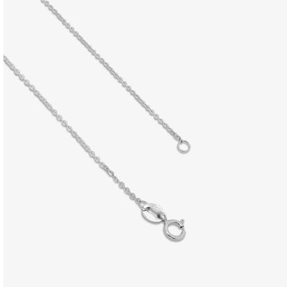 Solitaire American Diamond Silver Pendant & Chain - Tweov Jewels