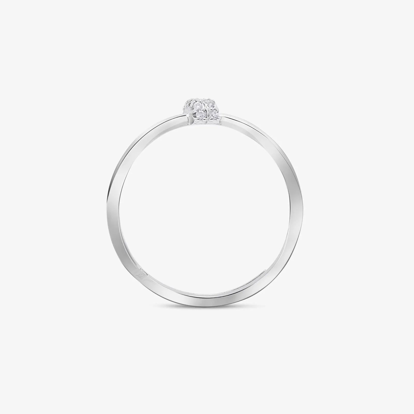 CZ Infinity Love Silver Ring