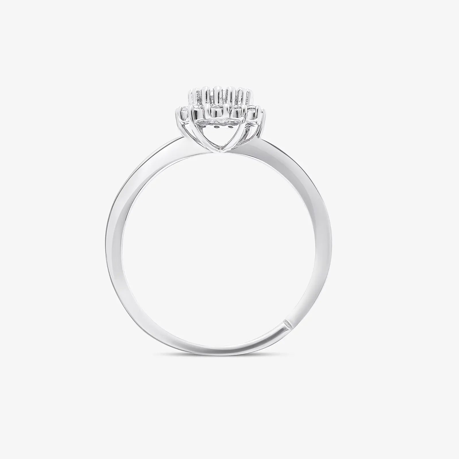 CZ Blooming Flower Silver Ring - Tweov Jewels