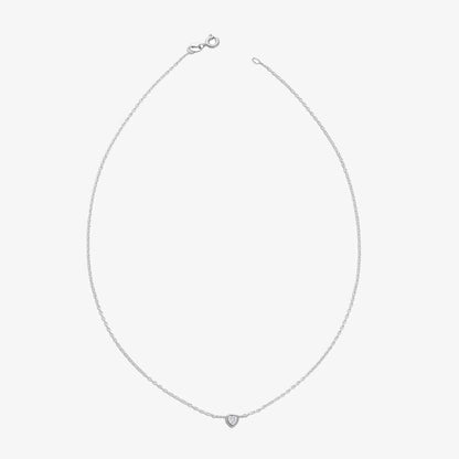 AD Studded Heart Chain Pendant for Women
