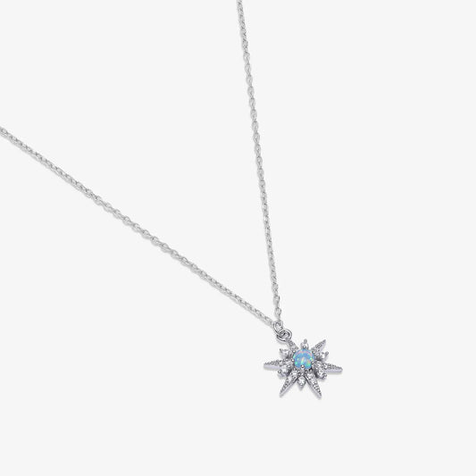 Star Design Silver Necklace