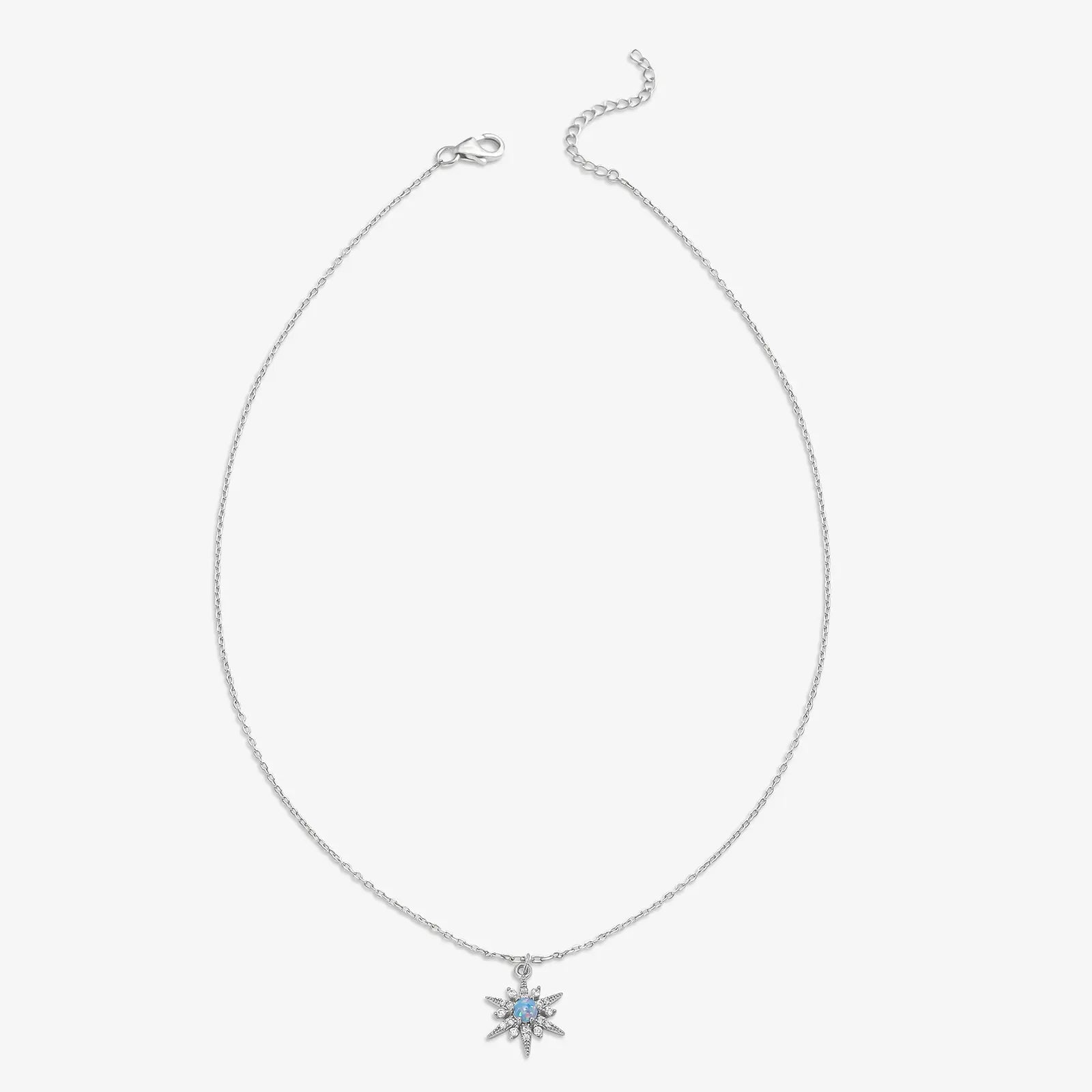 Star Design Silver Necklace