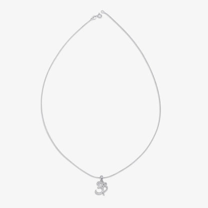 CZ Om Silver Pendant - Tweov Jewels