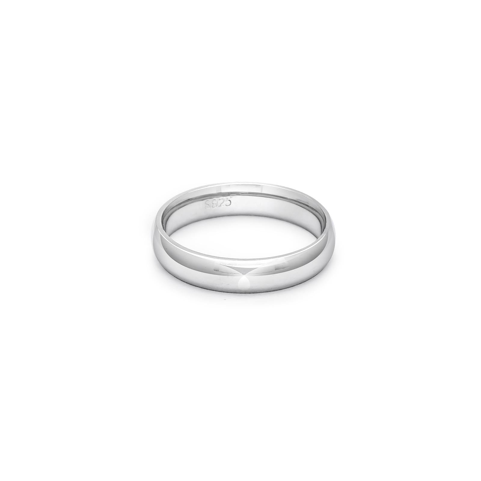 925 sterling silver plain classic ring for men
