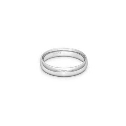 925 sterling silver plain classic ring for men