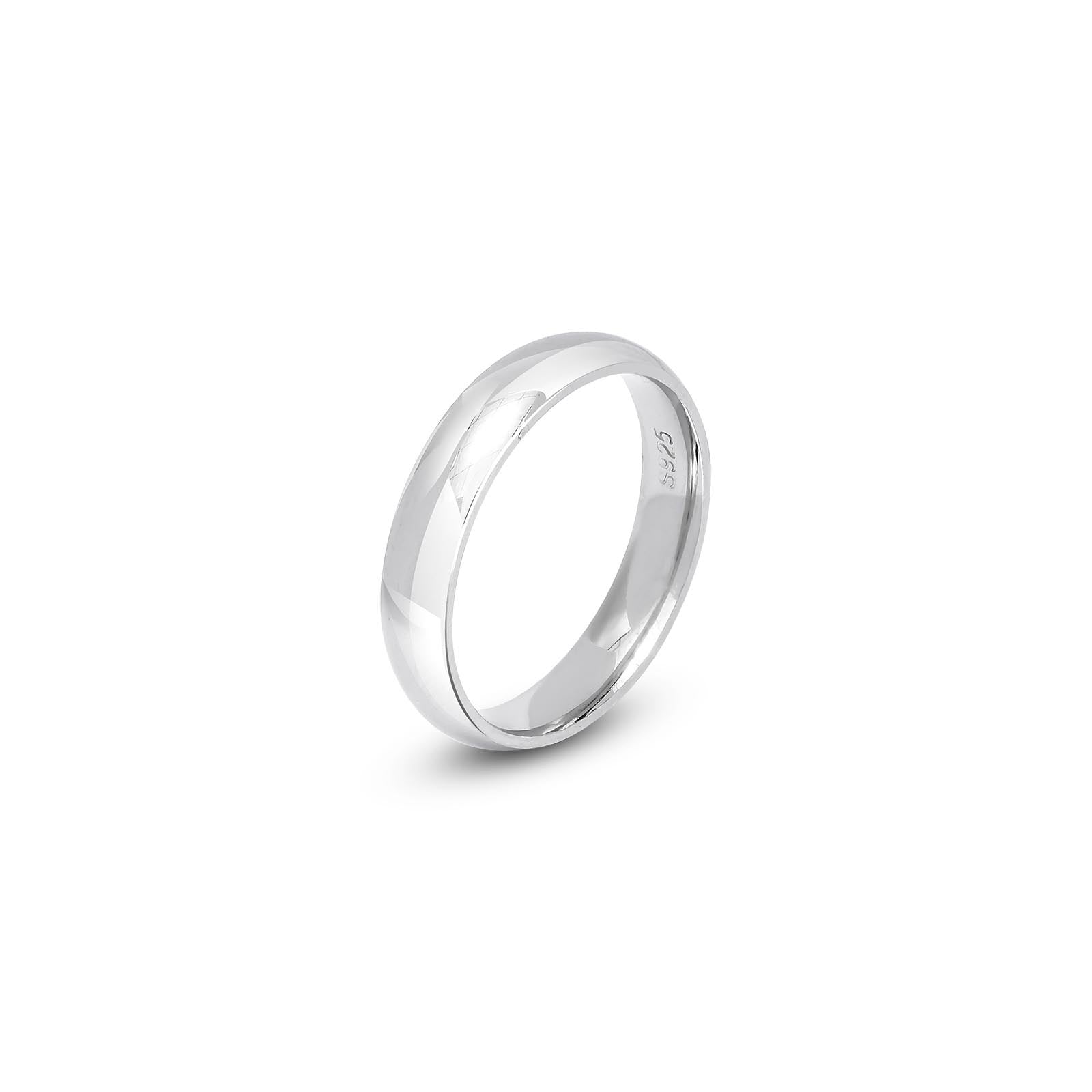 925 sterling silver plain classic ring for men