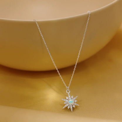 Star Design Silver Necklace