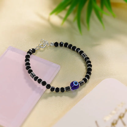Evil Eye Silver Bracelet for Kids