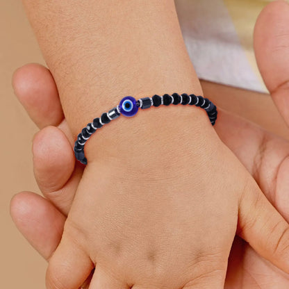 Evil Eye Silver Bracelet for Kids