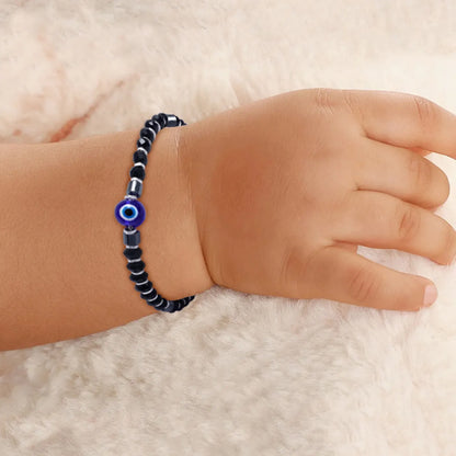 Evil Eye Silver Bracelet for Kids