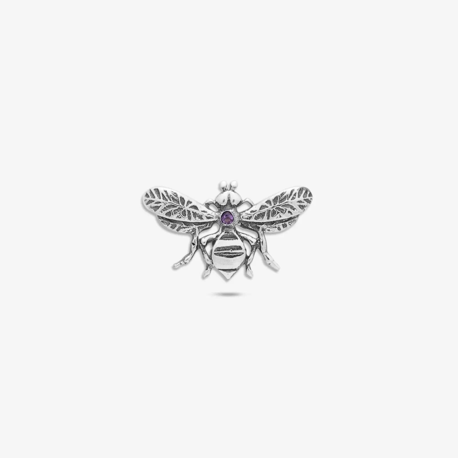 Bee Silver Stud Earrings