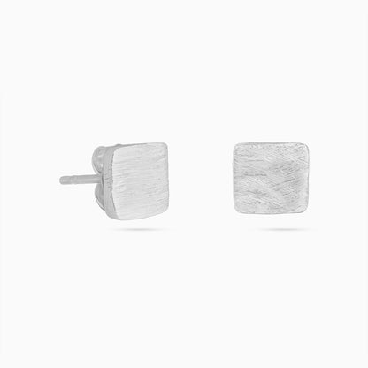 Pure Silver Stud - Square Shaped Goodie - Tweov Jewels