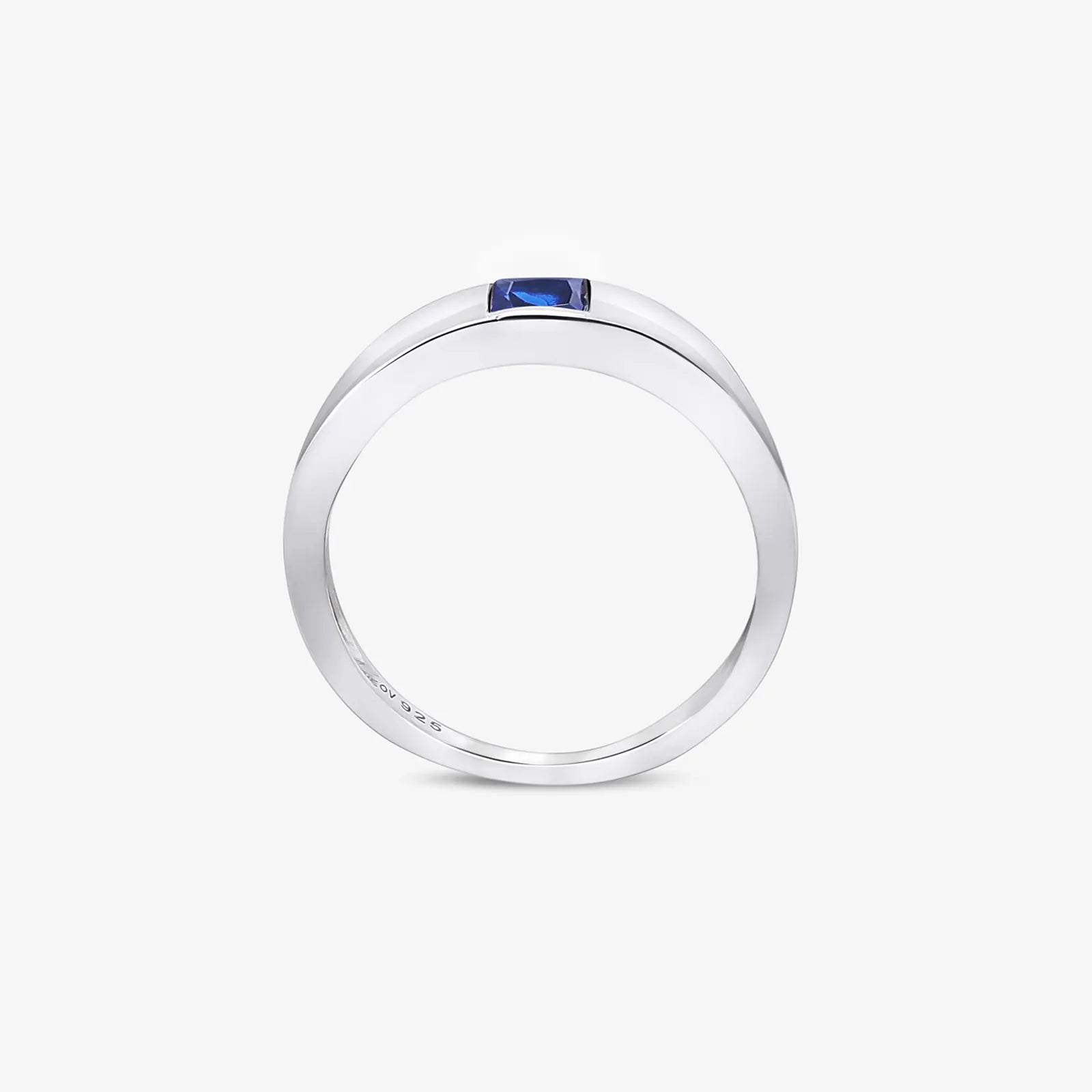 Silver Blue Stone Ring for Women