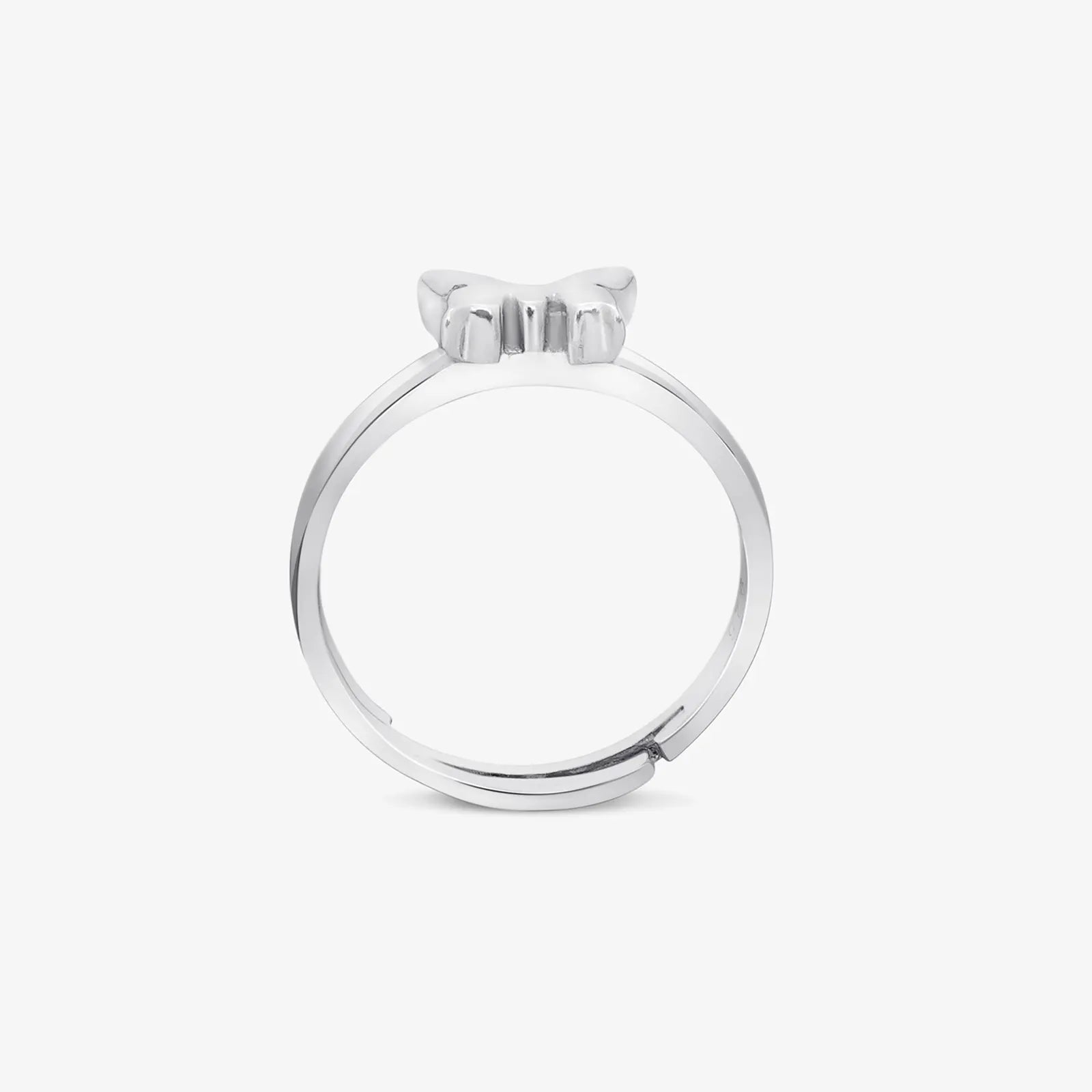 Silver Butterfly Design Ring