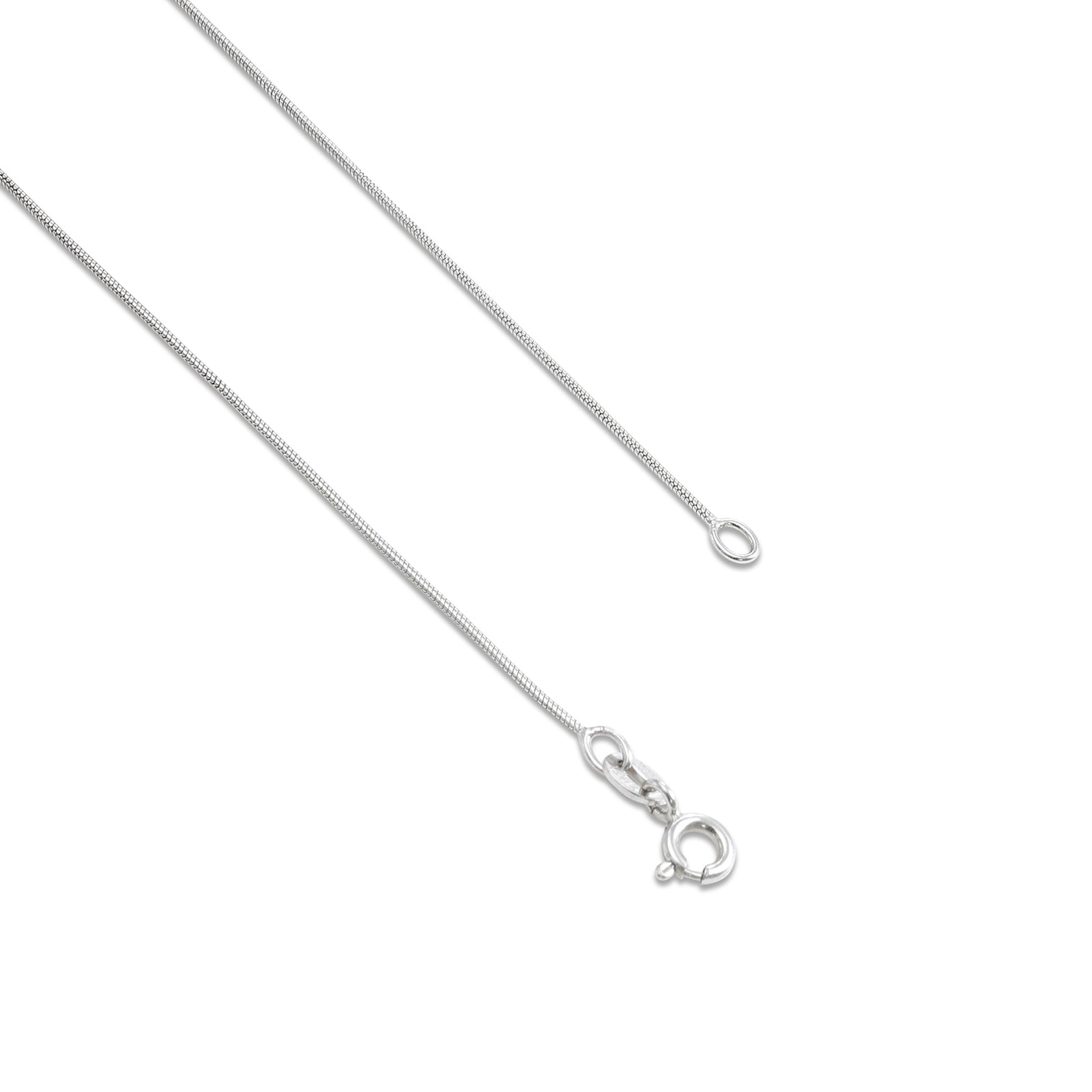 CZ Studded Silver Om Pendant Chain - Tweov Jewels