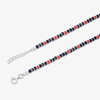 Triple Heart Silver Anklet