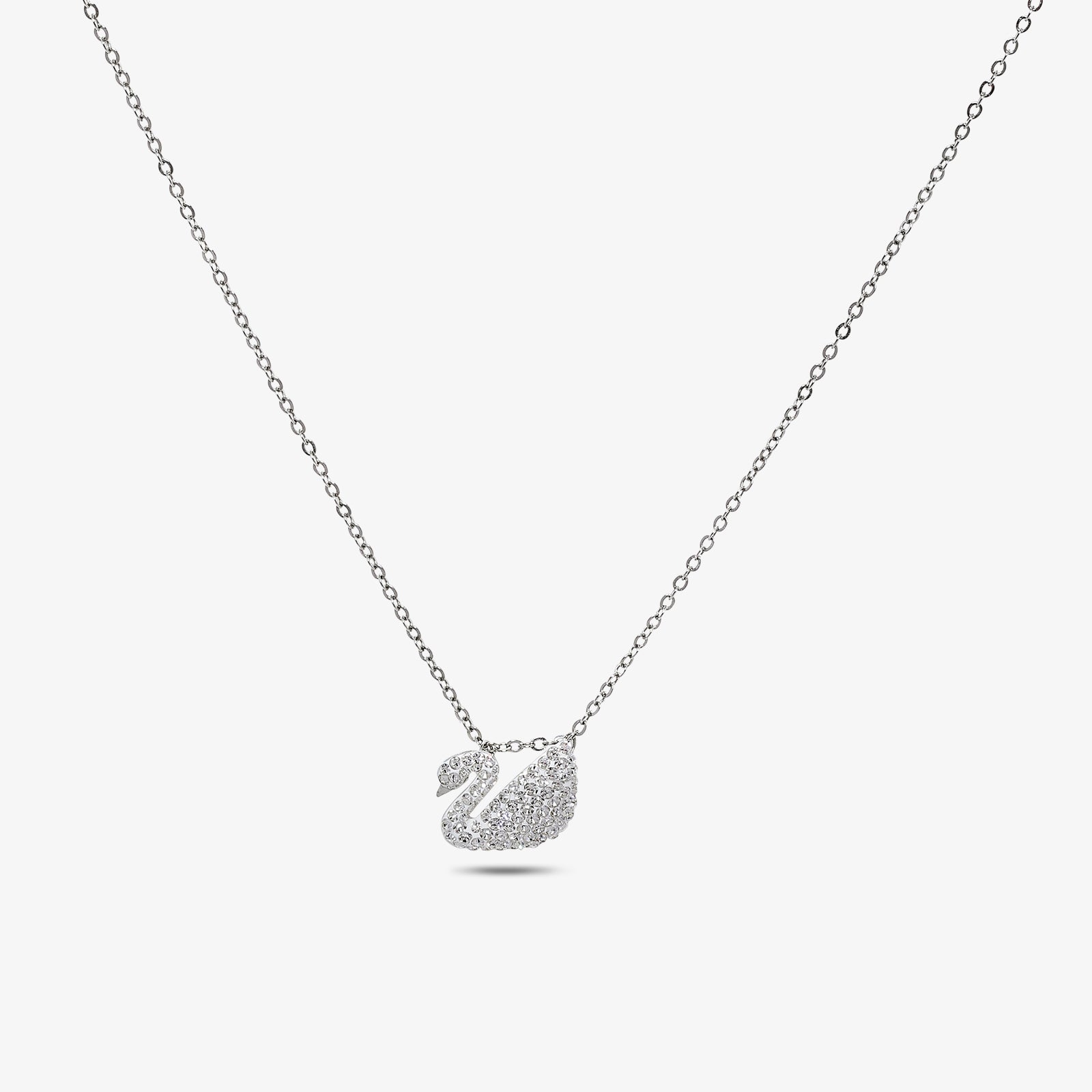 Pure silver pendant chain - Shimmering Swan Design