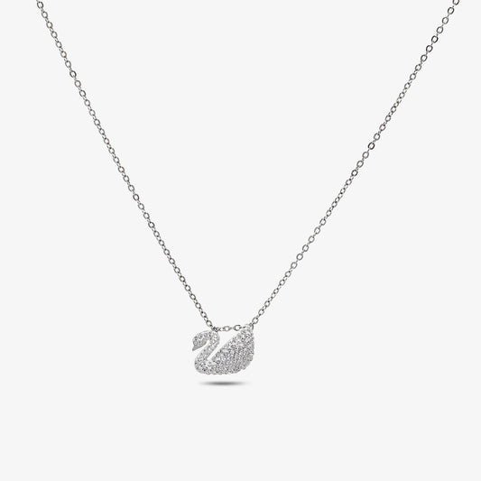 Pure silver pendant chain - Shimmering Swan Design