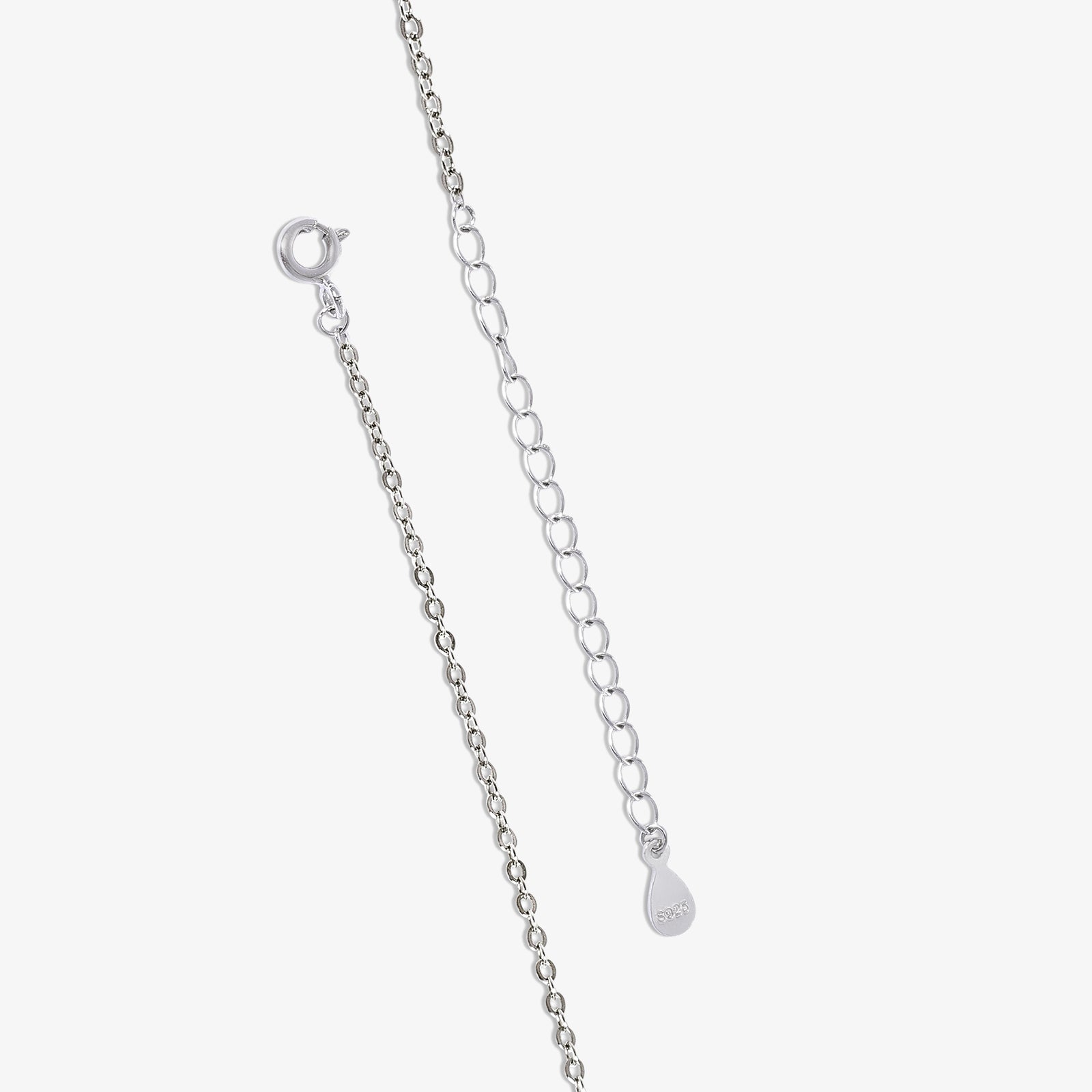Pure silver pendant chain - Shimmering Swan Design