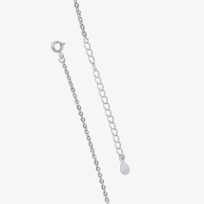 Pure silver pendant chain - Shimmering Swan Design