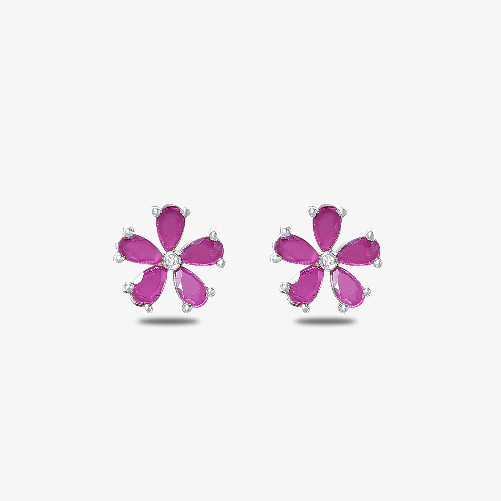 Amethyst Earrings For Women-  925 Sterling Silver Rhodium Plated