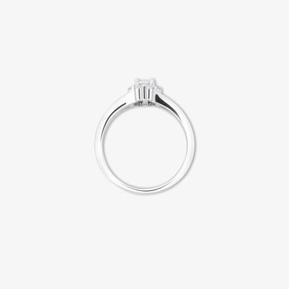 Floral Cubic Zirconia Studded Silver Ring - Tweov Jewels