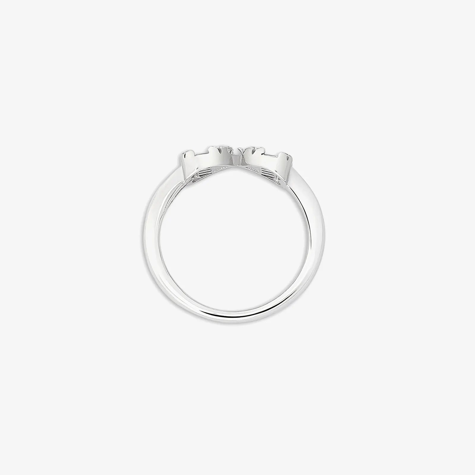 Silver CZ Bow Ring - Tweov Jewels