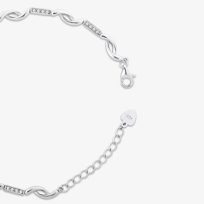 Handcrafted Crescent 925 Sterling Silver Moon Bracelet