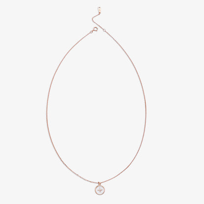 Star Pendant Necklace for Women – 925 Sterling Silver Rose Gold Plated