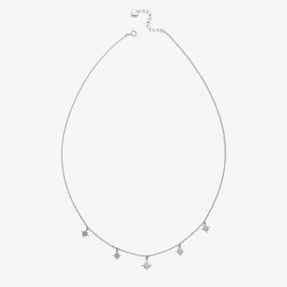 Starlight Necklace for Women – 925 Sterling Silver Rhodium Plated - Tweov Jewels