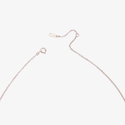 Rose Gold Plated Heartlock Silver Necklace - Tweov Jewels