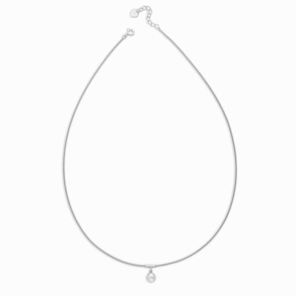 Sphere Charm Necklace For Women – 925 Sterling Silver Rhodium Plated