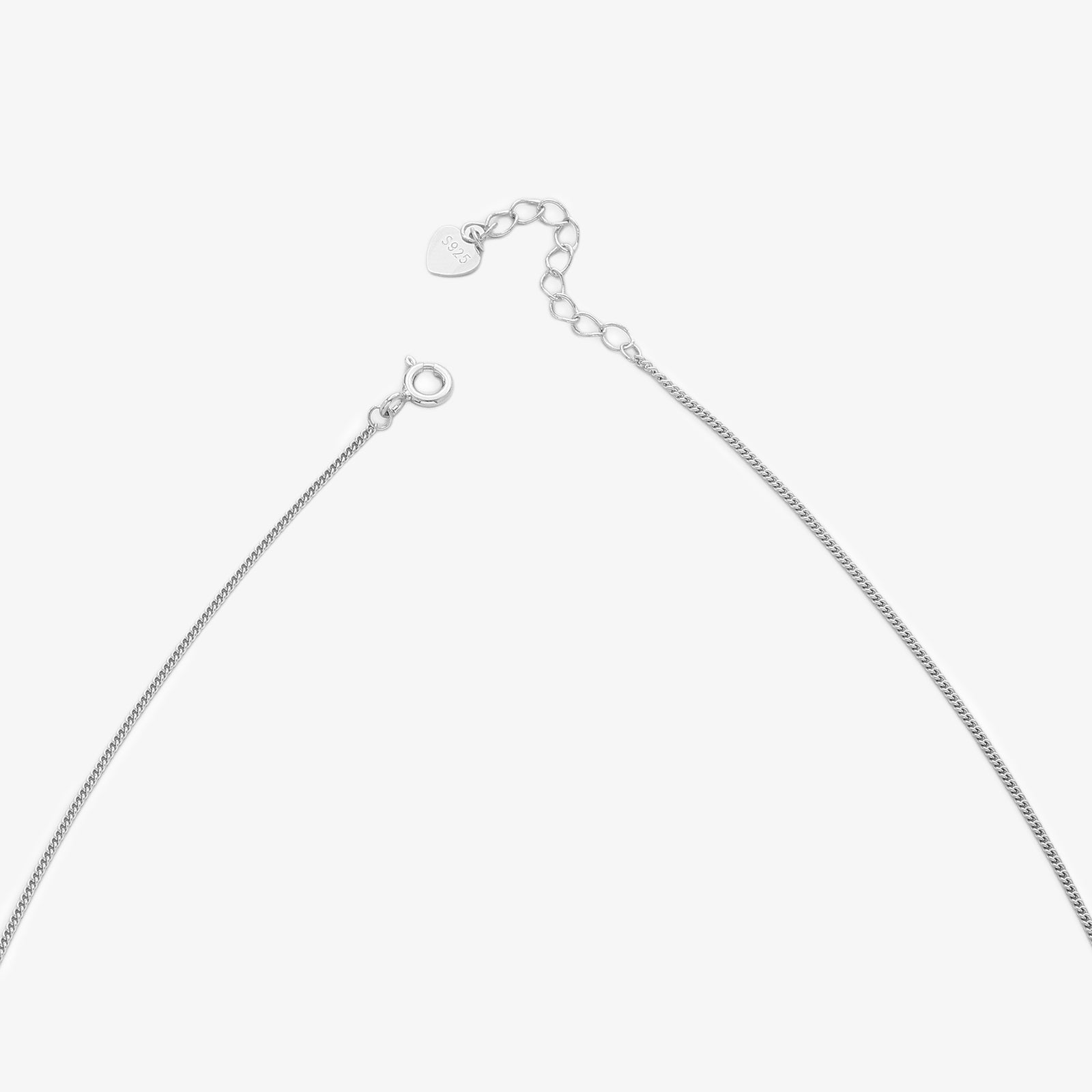 Sphere Charm Necklace For Women – 925 Sterling Silver Rhodium Plated