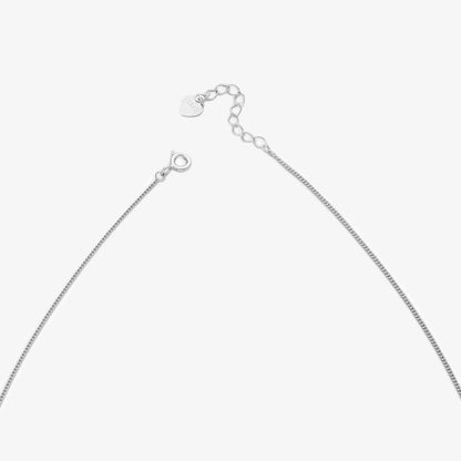 Sphere Charm Necklace For Women – 925 Sterling Silver Rhodium Plated