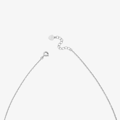 Round CZ Set Silver Necklace - Tweov Jewels