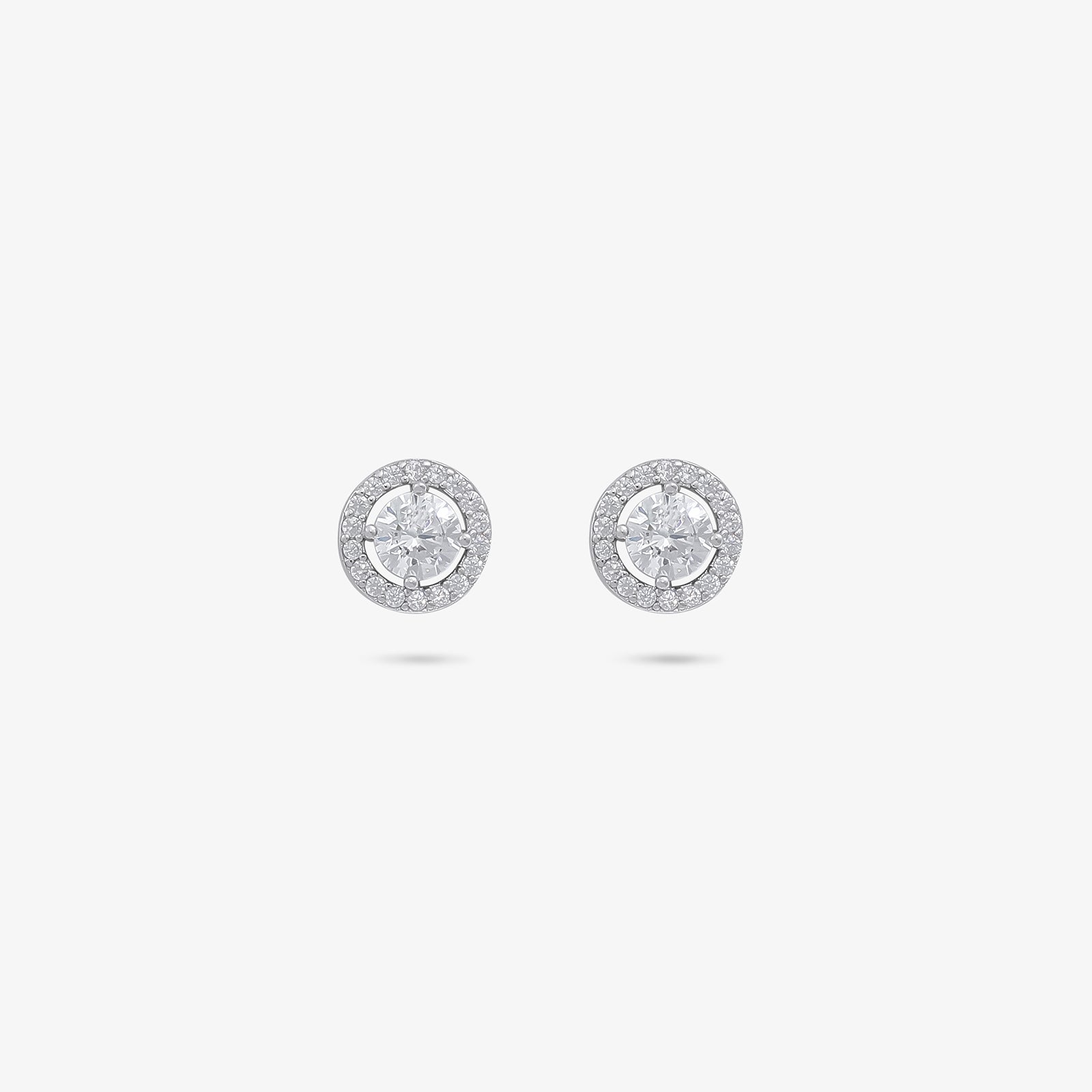 Round Shape Silver Pendant & Earrings Set - Tweov Jewels
