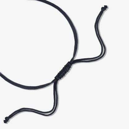 Oxidized Silver Ball Thread Anklet