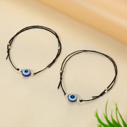 Evil Eye Black Thread Anklet