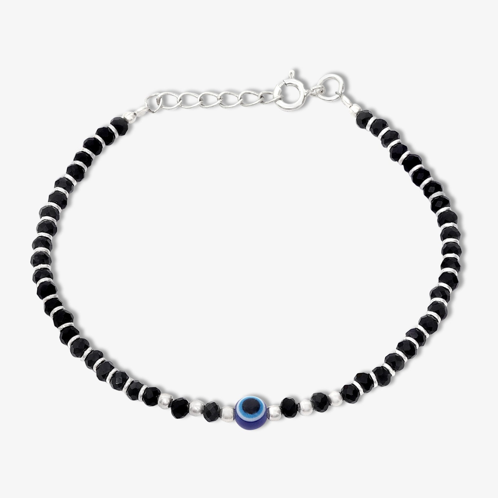 Evil Eye Crystal Bracelet for Women – 925 Sterling Silver
