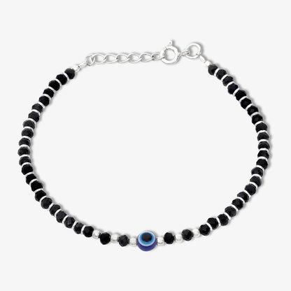 Evil Eye Crystal Bracelet for Women – 925 Sterling Silver