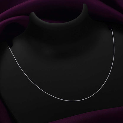 Silver chain - Pure 925 Silver Chain &#8211; Delicate Round Snake Design For Women