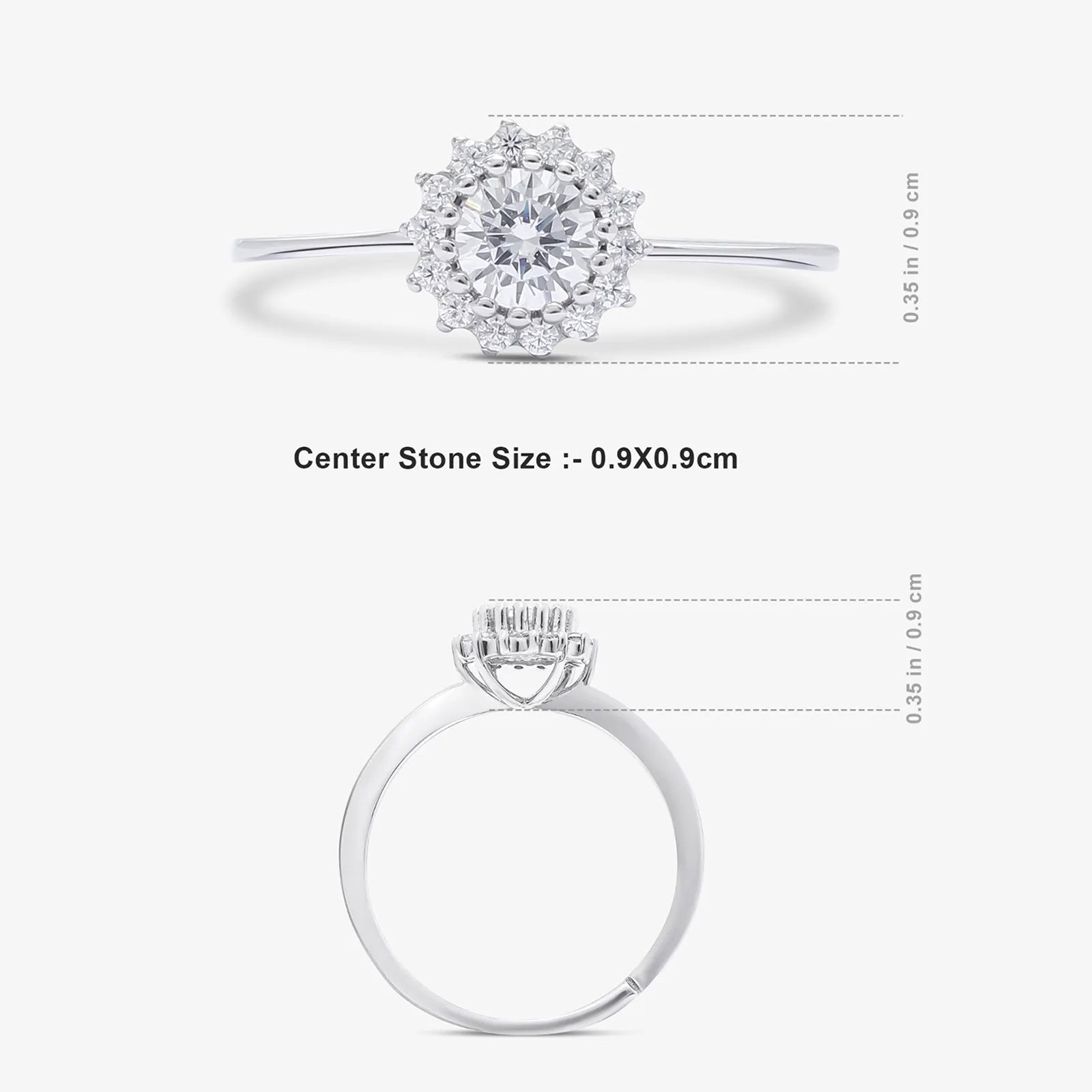 CZ Blooming Flower Silver Ring - Tweov Jewels