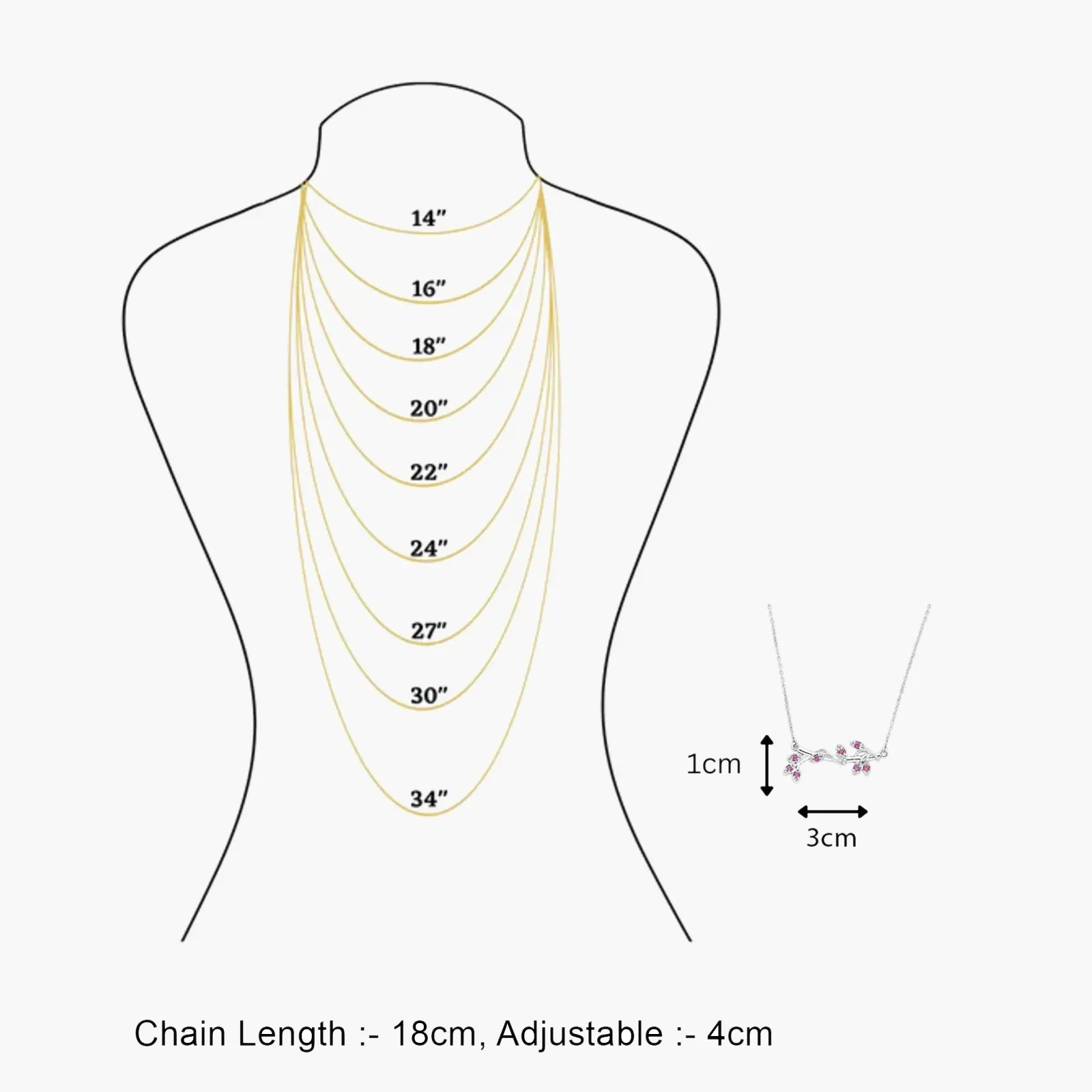 Silver Pink Leaf Chain Necklace - Tweov Jewels