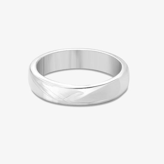 Pure Silver Ring - Minimalist Thick Silver Band Ring