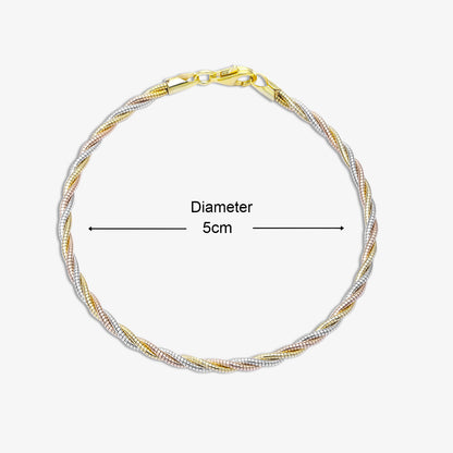 925 Sterling Silver Rope Chain Bracelet