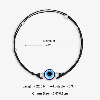 Evil Eye Black Thread Anklet