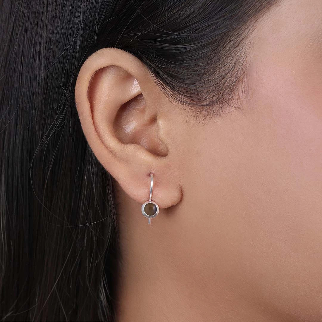Silver Earrings - Pure Silver Earrings &#8211; Dye-Cast Drop Hook Design