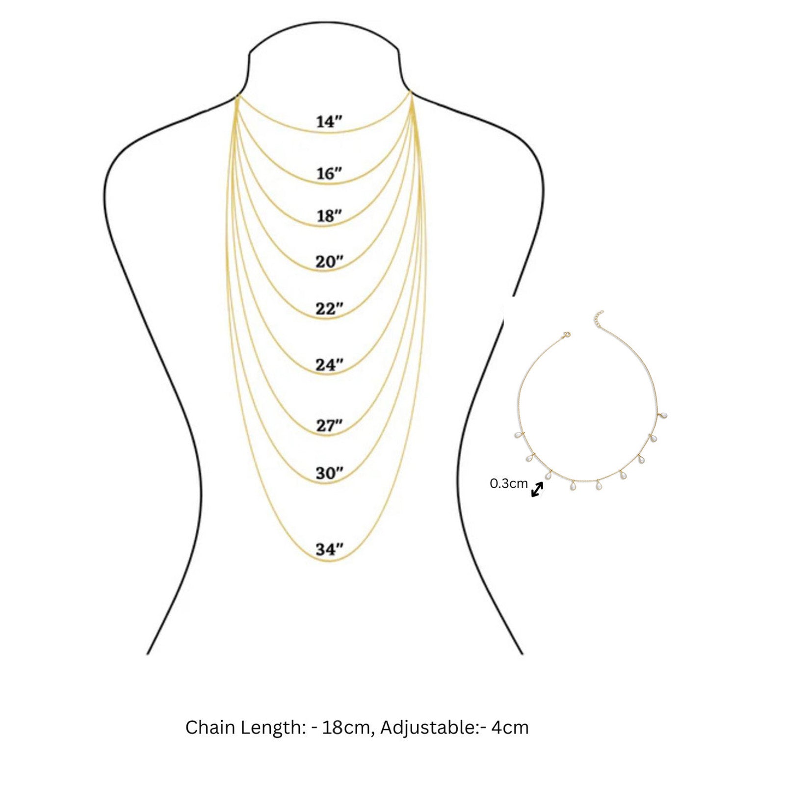 Rose Gold Plated Pearl Chain Necklace - Tweov Jewels