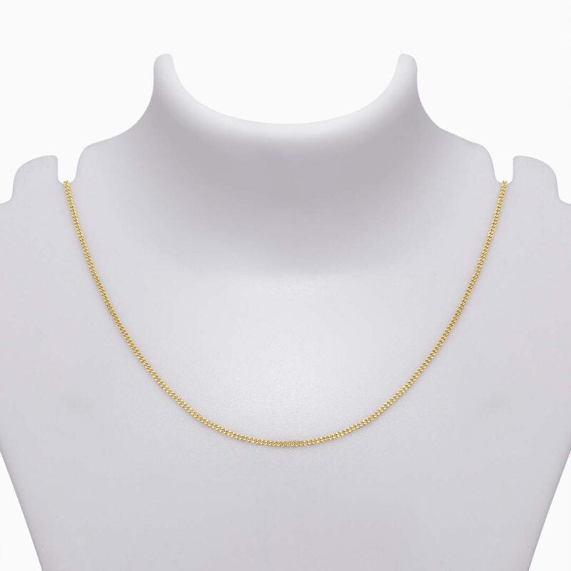Silver Chains - Pure 925 Silver Chain &#8211; Sun-kissed Cuban Link Chain